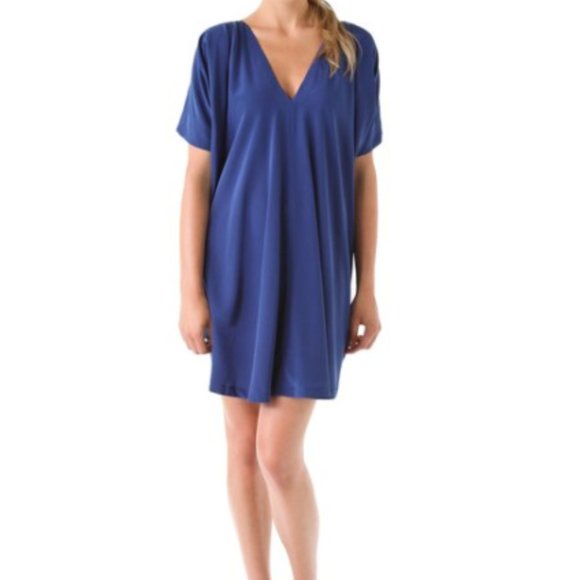 *LAST CHANCE* Vince Royal Blue Draped Dress - Picture 3 of 6